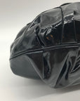 Sharif Black Faux Leather Shoulder Bag