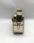 Michael Kors Metallic Gold Leather Maisie 2-In-1 Camera Crossbody Bag