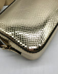 Michael Kors Metallic Gold Leather Maisie 2-In-1 Camera Crossbody Bag