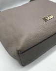 Kate Spade Gray Pebbled Leather Prospect Place Kaia Shoulder Bag