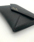 Kate Spade Black Saffiano Leather Cedar Street Monday Envelope Crossbody Bag