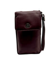 Giani Bernini Purple Leather Crossbody Wallet