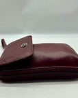 Giani Bernini Purple Leather Crossbody Wallet