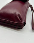 Giani Bernini Purple Leather Crossbody Wallet