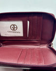 Giani Bernini Purple Leather Crossbody Wallet