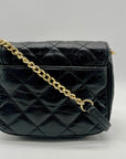 Michael Kors Black Leather Fulton Crossbody Bag