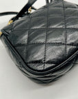 Michael Kors Black Leather Fulton Crossbody Bag