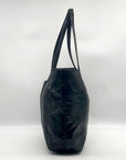 Michael Kors Black Snake-Embossed Leather Tote