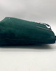 Ralph Lauren Pine Green Suede Alexis Tote Bag