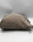 M.I.L.A Gray Suede Jackie Crossbody Bag