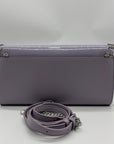 White House Black Market Lavender Patent Leather Convertible Clutch