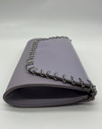 White House Black Market Lavender Patent Leather Convertible Clutch