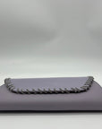 White House Black Market Lavender Patent Leather Convertible Clutch