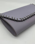 White House Black Market Lavender Patent Leather Convertible Clutch