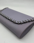 White House Black Market Lavender Patent Leather Convertible Clutch