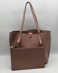 Anne Klein Pink Leather Tote Bag
