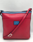 Brighton Red Leather Blossom Hill Rouge Scarlet Crossbody Bag