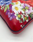 Brighton Red Leather Blossom Hill Rouge Scarlet Crossbody Bag