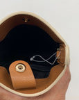 Cafune Camber Cream and Camel Italian Leather Sling