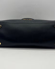 Michael Kors Black Leather Hamilton Medium Satchel Bag