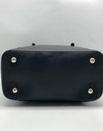 Michael Kors Black Saffiano Leather Charlotte Large Top-Zip Tote Bag