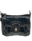 Coach Black Glossy Patent Leather Crossbody Swing Bag