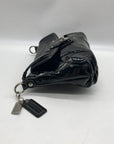 Coach Black Glossy Patent Leather Crossbody Swing Bag