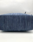 Cole Haan Blue Straw Benson Tote Bag