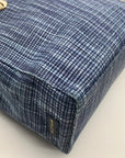 Cole Haan Blue Straw Benson Tote Bag
