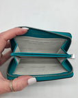 Michael Kors Blue Snake Embossed Leather Studio Mercer Convertible Satchel & Wallet