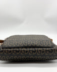 Giani Bernini Brown Block Signature Crossbody Bag