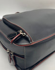 Lodis Black Leather Convertible Briefcase