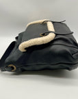 Ugg Black Pebbled Leather Shoulder Bag
