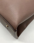 Kate Spade Taupe Pebbled Leather Zip Top Eva Tote Bag