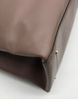 Kate Spade Taupe Pebbled Leather Zip Top Eva Tote Bag