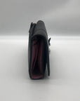 Coach Black Leather Madison Slim Envelope Trifold Wallet