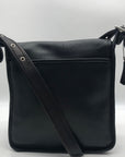 Coach Black Vintage Leather Studio Flap Crossbody Bag