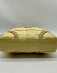 Coach Yellow Peyton Embossed Patent Leather Signature Logo Tote Bag F22322