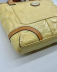 Coach Yellow Peyton Embossed Patent Leather Signature Logo Tote Bag F22322