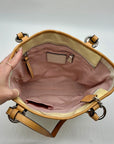 Coach Yellow Peyton Embossed Patent Leather Signature Logo Tote Bag F22322
