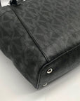Michael Kors Black Leather Jet Set Tote Bag
