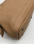 Longchamp Tan Leather Legend Doctors Satchel