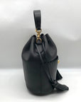 Coach Black Pebbled Leather Lora Whipstitch Bucket Bag 651