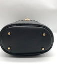 Coach Black Pebbled Leather Lora Whipstitch Bucket Bag 651