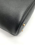 Coach Black Pebbled Leather Lora Whipstitch Bucket Bag 651