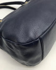 Talbots Blue Leather Shoulder Bag
