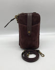 The Sak Mahogany Suede Silverlake Smartphone Crossbody Bag