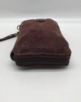 The Sak Mahogany Suede Silverlake Smartphone Crossbody Bag