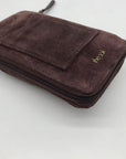 The Sak Mahogany Suede Silverlake Smartphone Crossbody Bag