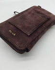 The Sak Mahogany Suede Silverlake Smartphone Crossbody Bag